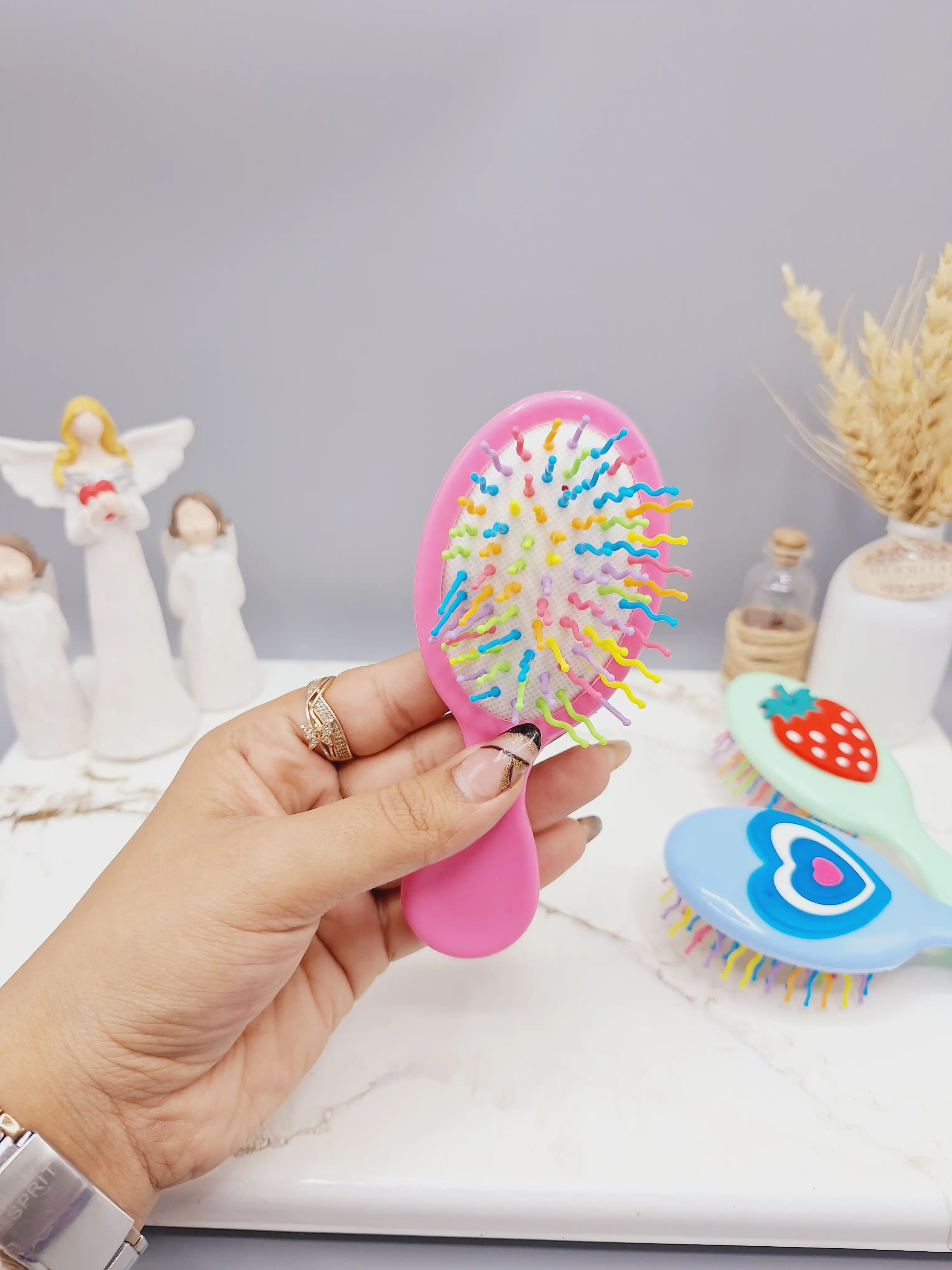 شانه رنگی رنگی طرح های بامزه